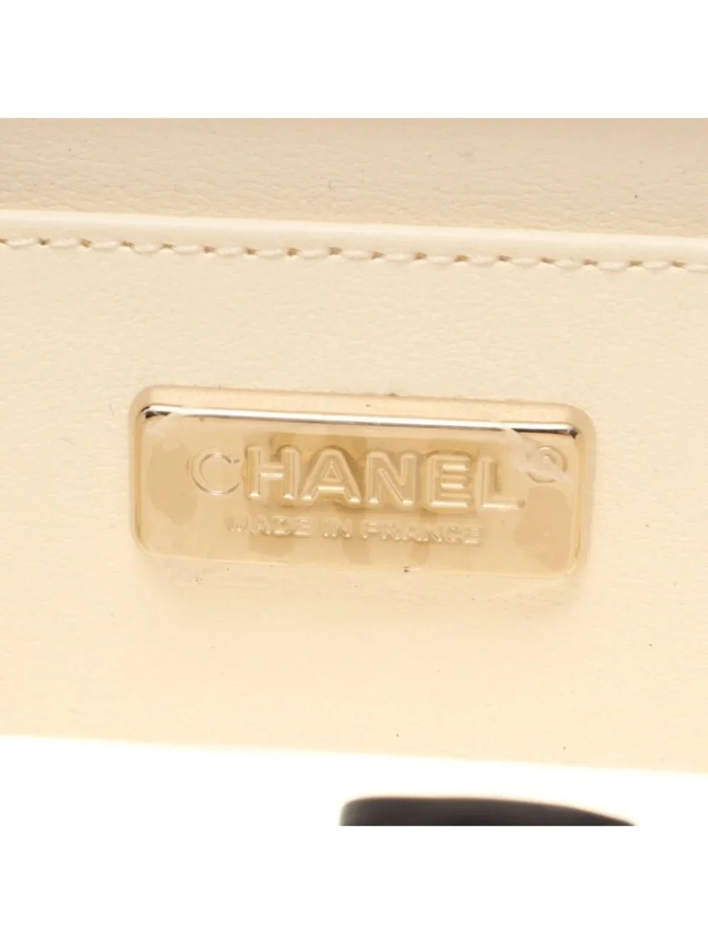 Chanel Shoulder Bag Quilted Mini Minaudiere Evening White Lambskin Small Box
